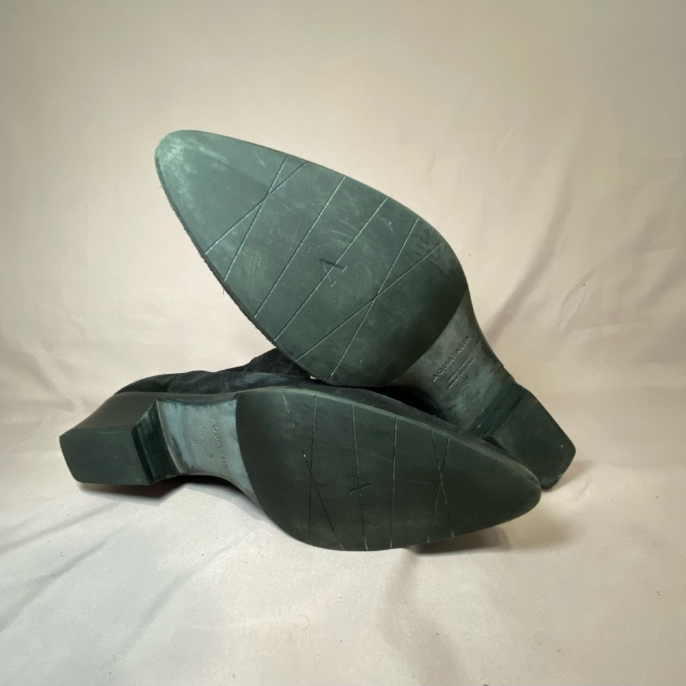 Aquatalia Black Suede Ankle Booties - Picture 5 of 6